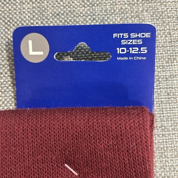 TCK All Sport Maroon Socks Large New with Tags Two Pairs - Picture 5 of 7
